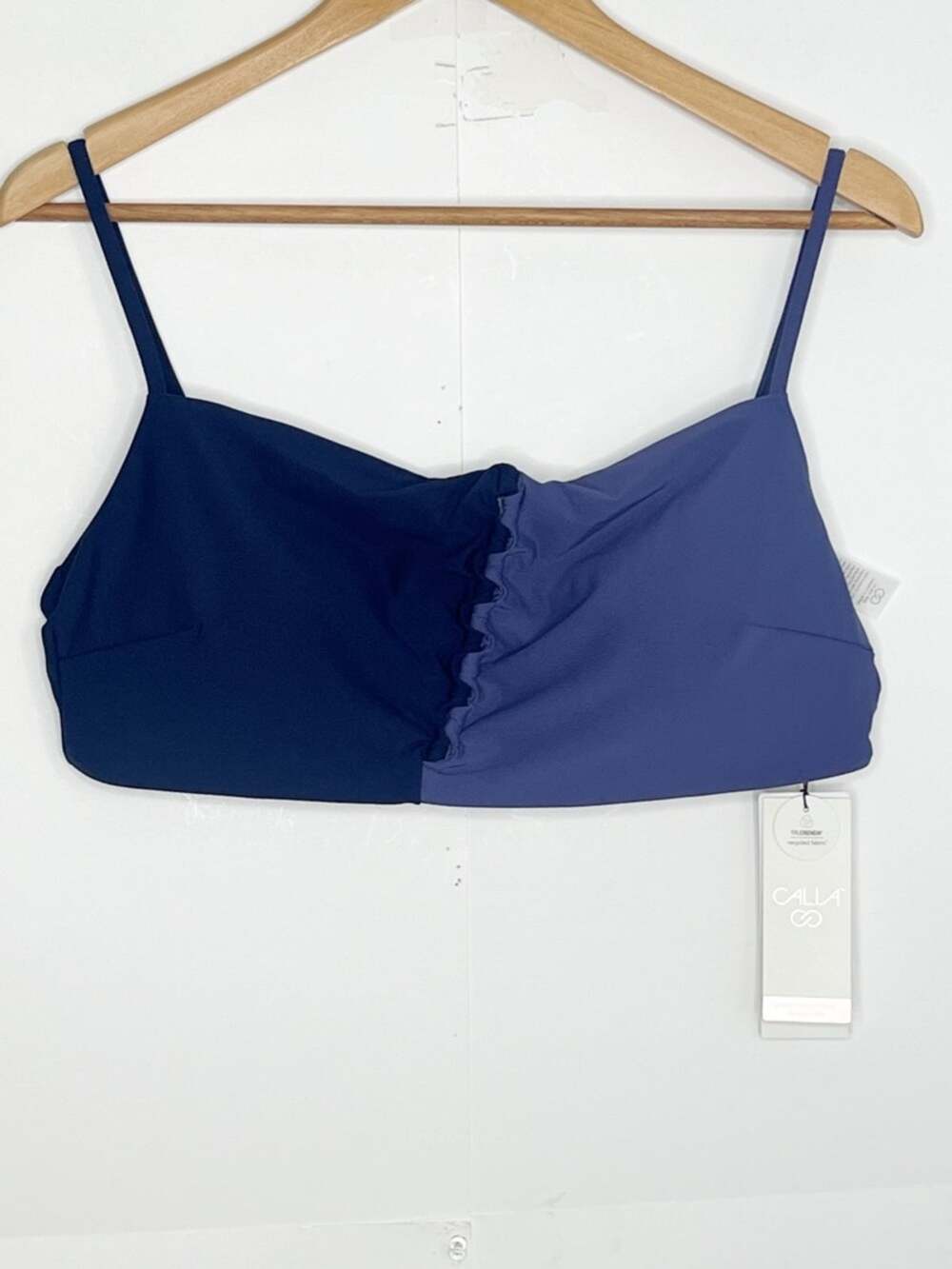Calia Womens Looped Front Bikini Top Size XXL